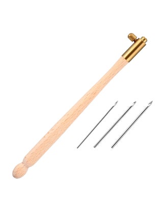 Crochet Embroidery Beading Hoop Sewing Tool Set Beige 11 x 0.5cm - v1604907319/N40394503A_1