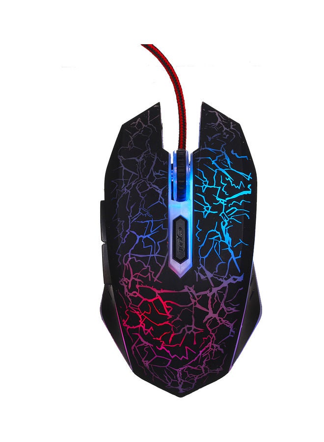 ماوس ألعاب سلكي بتصميم مريح وإضاءة متعددة الألوان RGB بمنفذ USB مناسب لأجهزة الكمبيوتر واللابتوب بلون أسود - Image 4
