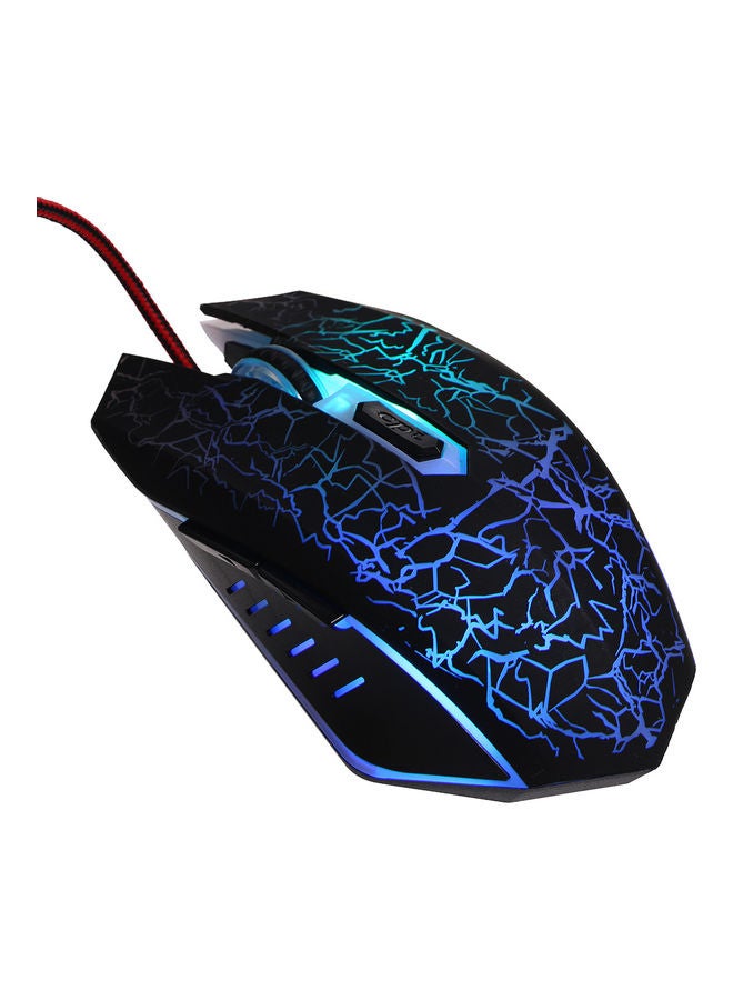 ماوس ألعاب سلكي بتصميم مريح وإضاءة متعددة الألوان RGB بمنفذ USB مناسب لأجهزة الكمبيوتر واللابتوب بلون أسود - Image 5