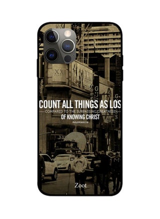 Quote Printed Case Cover -for Apple iPhone 12 Pro Brown/Black/White Brown/Black/White - v1604909360/N41775624A_1