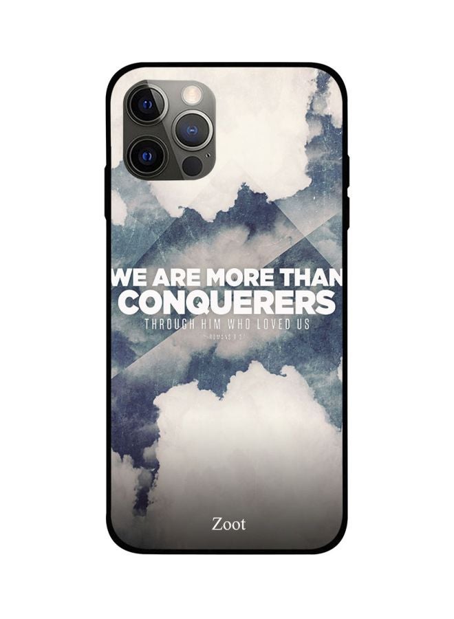 Zoot We Are More Than Conquerers Printed Case Cover -for Apple iPhone 12 Pro Off White/Grey Off White/Grey - Image 1