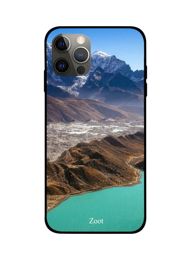 Zoot Mountain Printed Case Cover -for Apple iPhone 12 Pro Sea Green/Brown/Blue Sea Green/Brown/Blue - Image 1