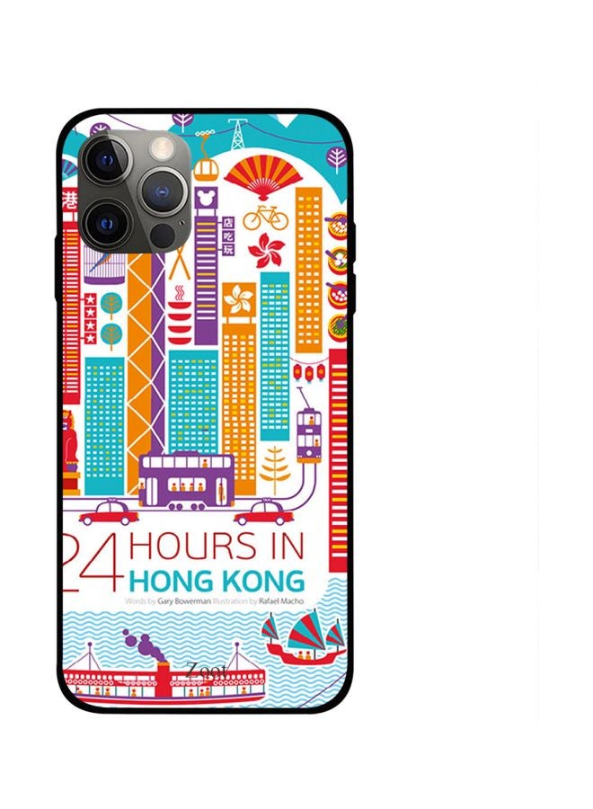 Zoot Hong Kong City Printed Case Cover -for Apple iPhone 12 Pro White/Orange/Violet White/Orange/Violet - Image 1