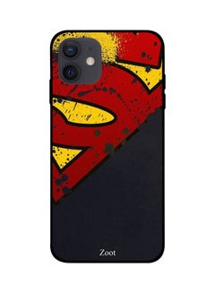 Superman Logo Printed Case Cover -for Apple iPhone 12 Red/Blue/Yellow Red/Blue/Yellow