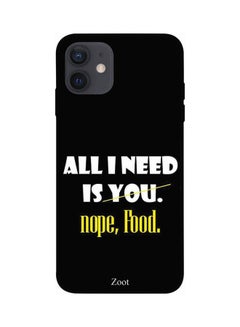 All I Need Printed Case Cover -for Apple iPhone 12 Black/Yellow/White Black/Yellow/White