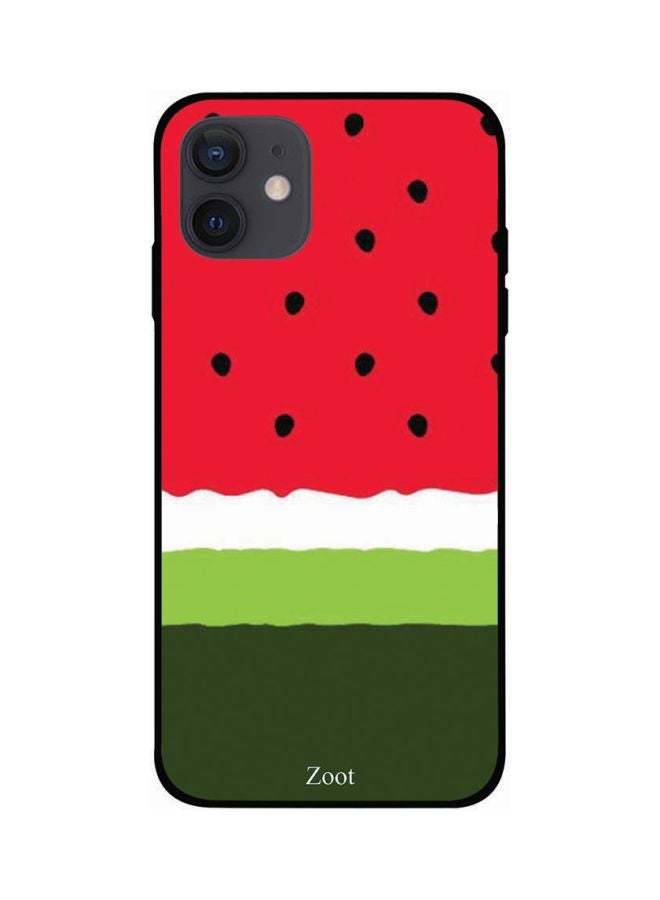 Zoot Watermelon Printed Case Cover -for Apple iPhone 12 Red/Green/White Red/Green/White - Image 1