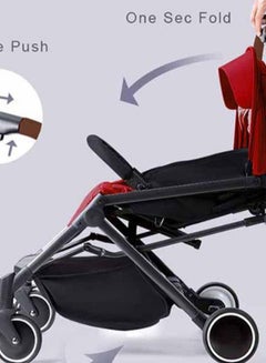 TEKNUM Baby Travel Lite Shock Proof  Stroller SLD - Red  - Image 5