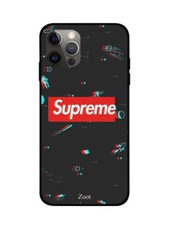 Black Red Supreme iPhone 12 Case