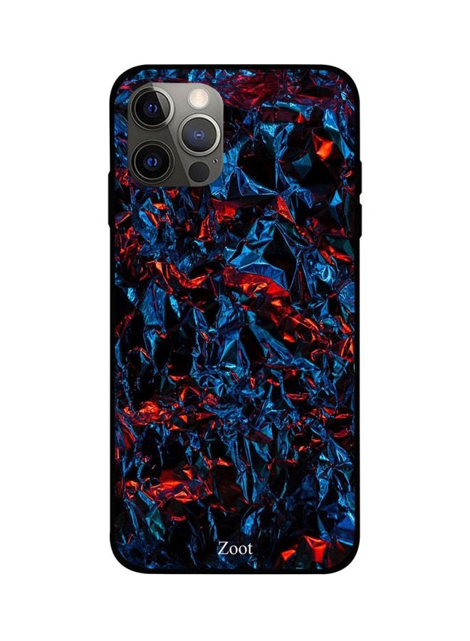 Zoot Abstract Art Printed Case Cover -for Apple iPhone 12 Pro Max Blue/Red/Black Blue/Red/Black - Image 1