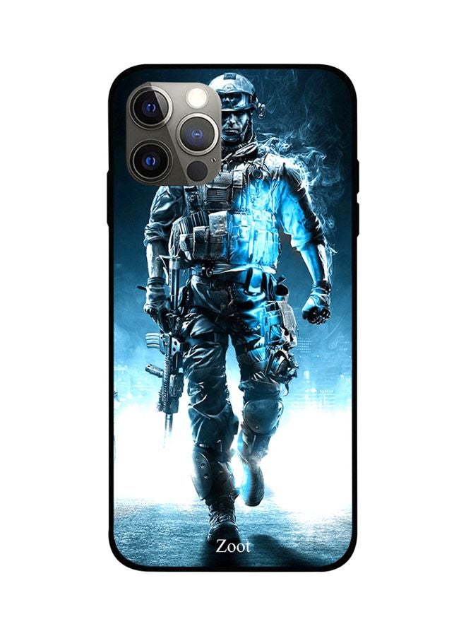 Zoot Army Man Printed Case Cover -for Apple iPhone 12 Pro Max Blue/Grey/White Blue/Grey/White  - Image 1