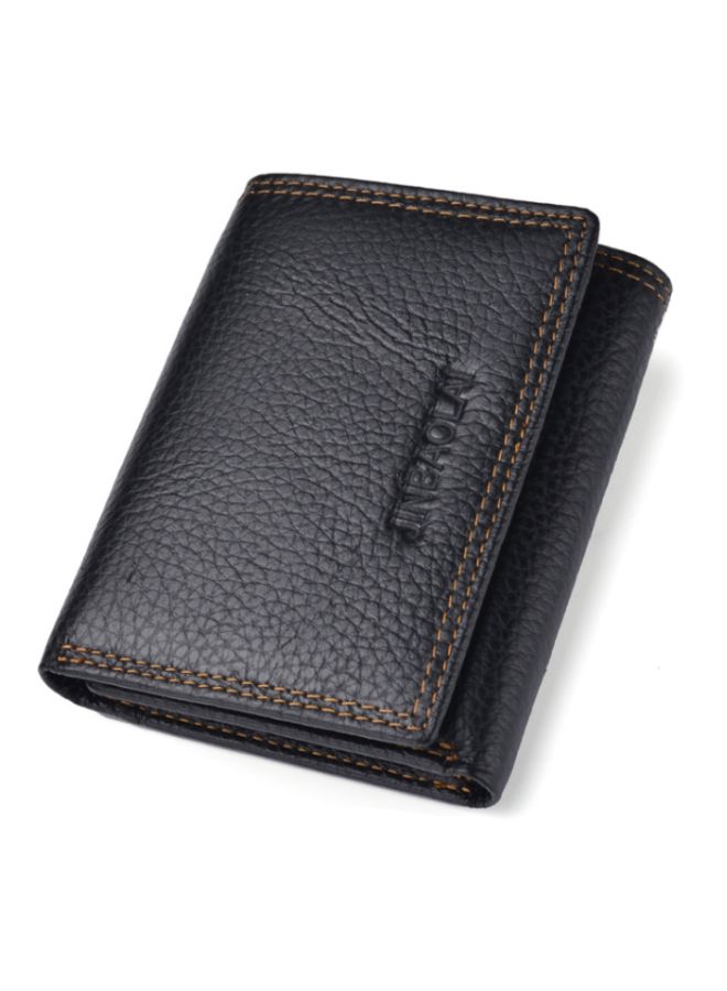 بيوينتي محفظة ثلاثية الطي مناسبة للتجارة الخارجية أسود - Image 1