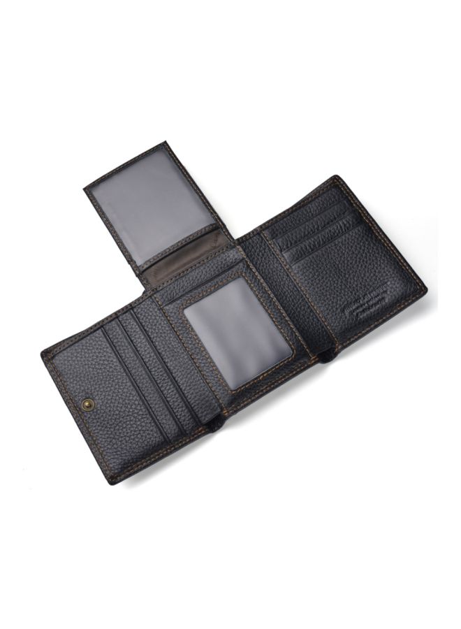 بيوينتي محفظة ثلاثية الطي مناسبة للتجارة الخارجية أسود - Image 3