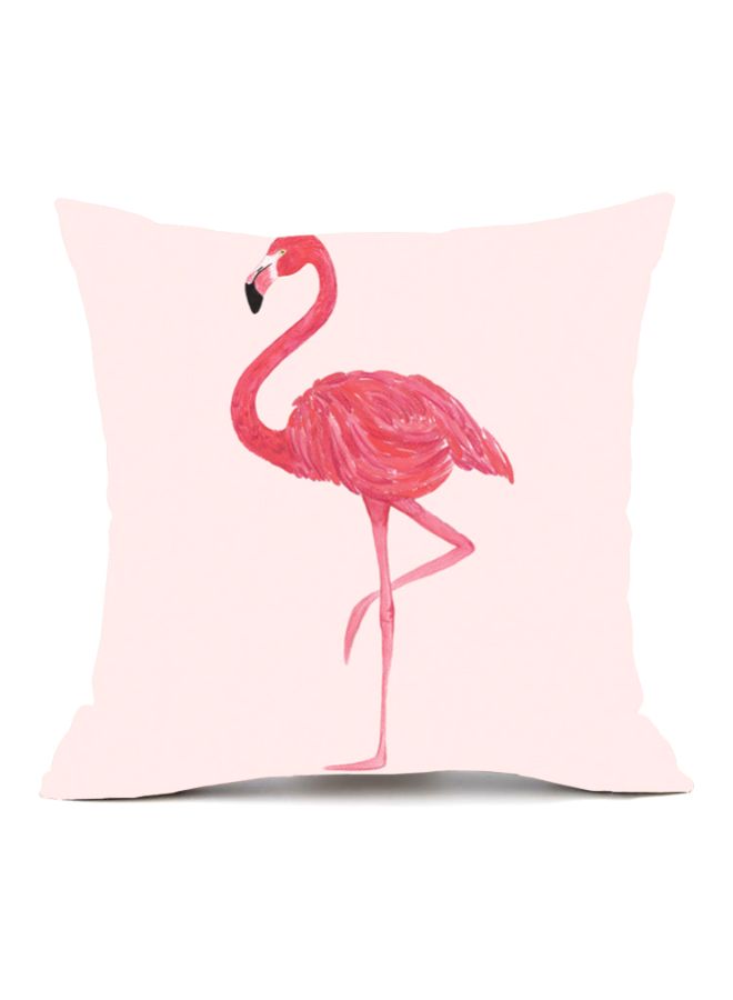 Flamingo Printed Cushion Cover Pink 45x45cm