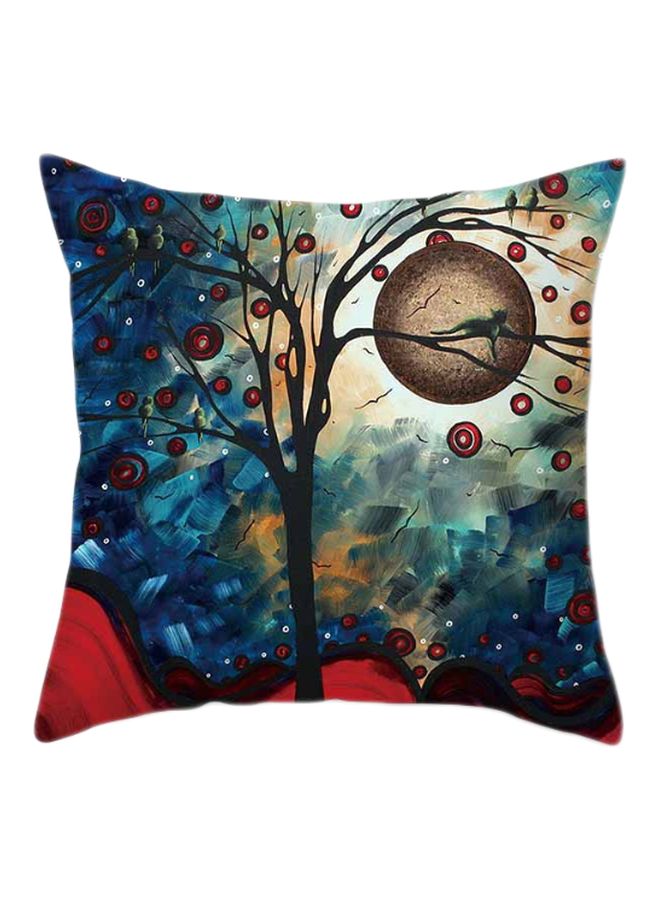 غطاء وسادة ديكور مزين بطبعة كلاسيكية رائعة وثلاثية الأبعاد أزرق / أخضر / أحمر 45x45سم