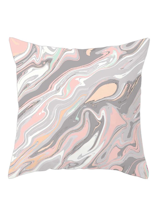 Beauenty Abstract Pattern Printed Cushion Cover Grey/Pink/White 45x45cm 