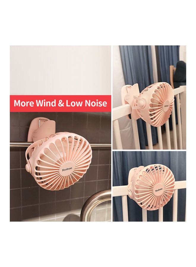 Yoobao Y-F04 USB Rechargeable Handheld Mini Clip Desktop 4-level Small Electrical Fan Black - Image 3