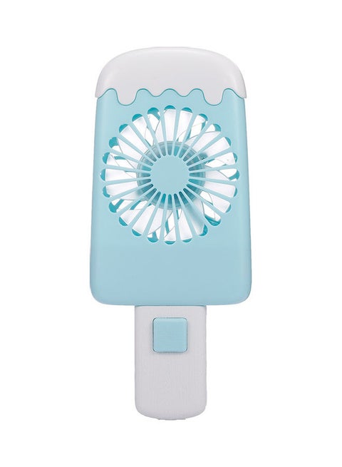 Mini Handheld USB Ice Cream Fan Blue