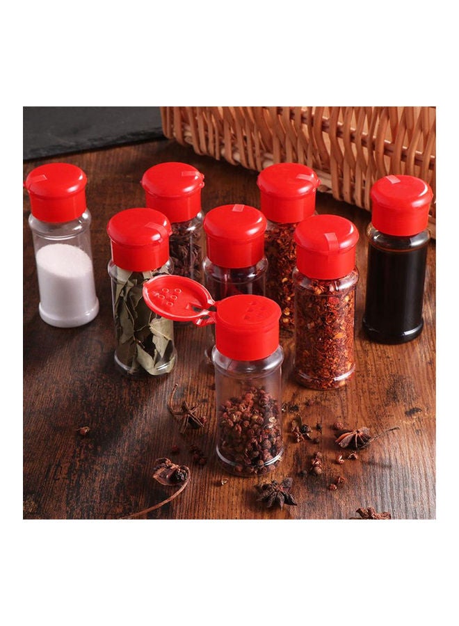 10Pcs 100ml Plastic Seasoning Bottle Spice Dispenser Pepper Jar Storage Bottle Green 20*10*20cm - Image 4