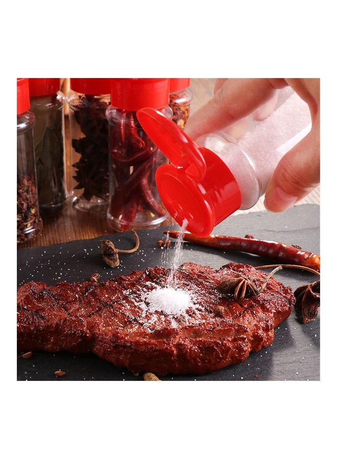 10Pcs 100ml Plastic Seasoning Bottle Spice Dispenser Pepper Jar Storage Bottle Green 20*10*20cm - Image 3