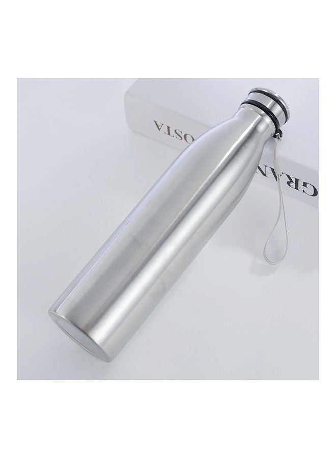 650/1000ml Stainless Steel Large Capacity Portable Outdoor Sports Water Bottle silver 20*10*20cm - Image 4