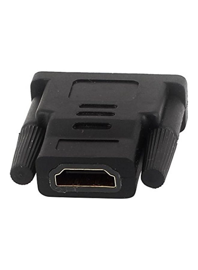 uxcell DVI-I Dual Link Male To HDMI Female Connector Adapter Black - Image 2