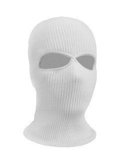 Army Tactical Winter Warm Ski Cycling 2 Hole Balaclava Hood Cap Full Face Mask White 20*10*20cm