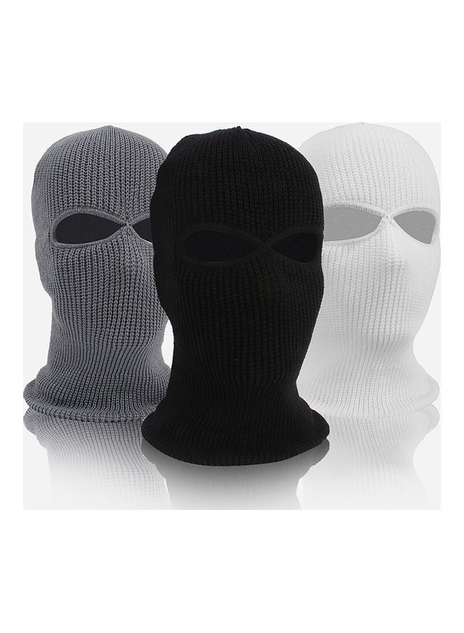 Generic - Army Tactical Winter Warm Ski Cycling 2 Hole Balaclava Hood Cap Full Face Mask White 20*10*20cm - Image 1