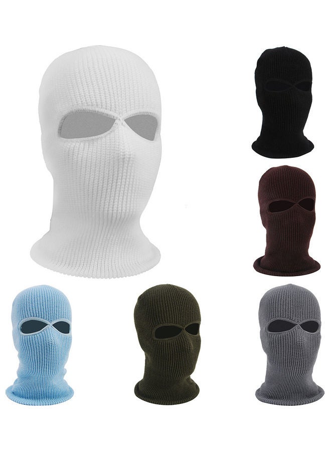 Generic - Army Tactical Winter Warm Ski Cycling 2 Hole Balaclava Hood Cap Full Face Mask White 20*10*20cm - Image 1