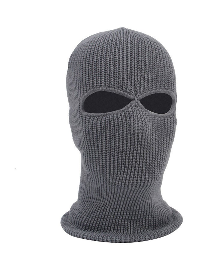 Generic Army Tactical Winter Warm Ski Cycling 2 Hole Balaclava Hood Cap Full Face Mask Grey 20*10*20cm  - Image 1