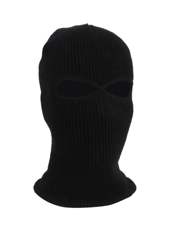 Generic Army Tactical Winter Warm Ski Cycling 2 Hole Balaclava Hood Cap Full Face Mask Black 20x10x20cm  - Image 1
