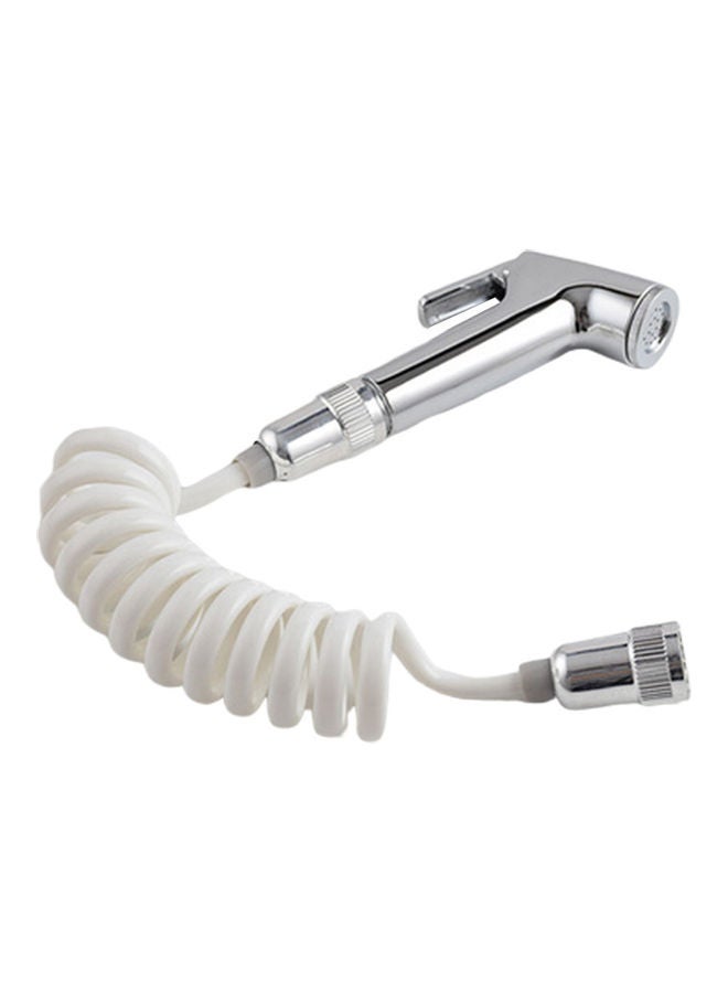 Handheld Bidet Spray Shower Head Bathroom Toilet Shattaf Spring Hose Cleanser Spray Head+Spring Hose 20*10*20cm - Image 2