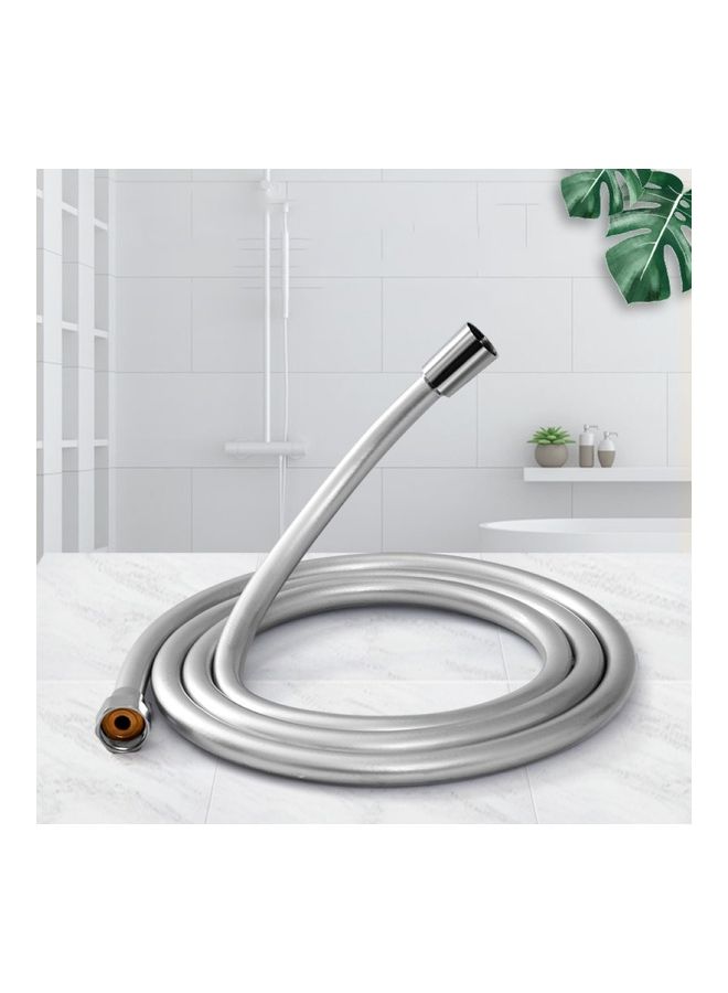 1.2/1.5/2m Flexible Explosion-proof Garden Bathroom Shower Nozzle Plumbing Hose Silver 20*10*20cm - Image 2