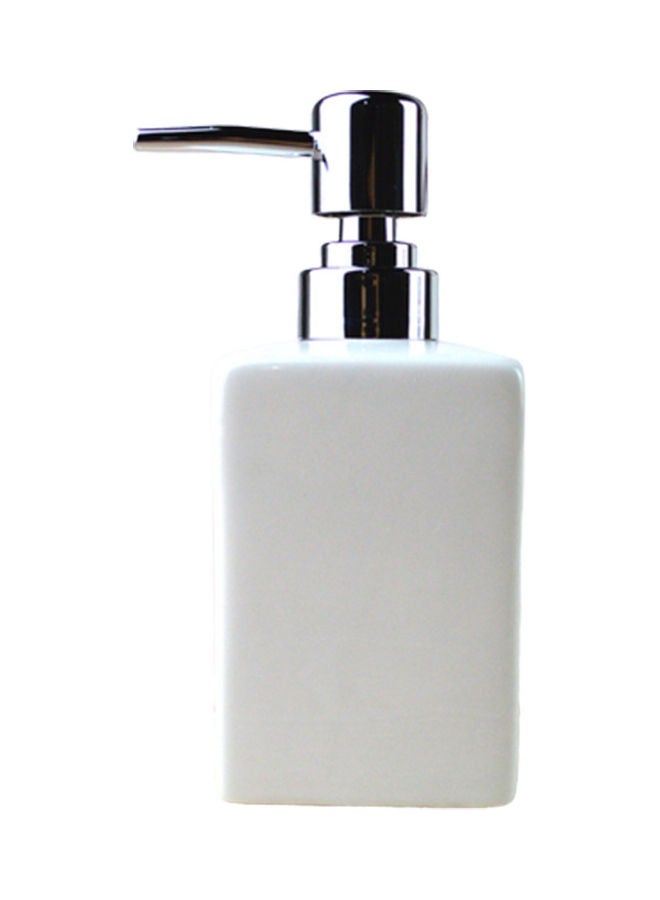 320ml Bathroom Kitchen Ceramic Lotion Liquid Soap Dispenser Bottle Container White 20*10*20cm  - Image 1