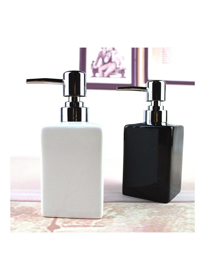 320ml Bathroom Kitchen Ceramic Lotion Liquid Soap Dispenser Bottle Container White 20*10*20cm  - Image 3