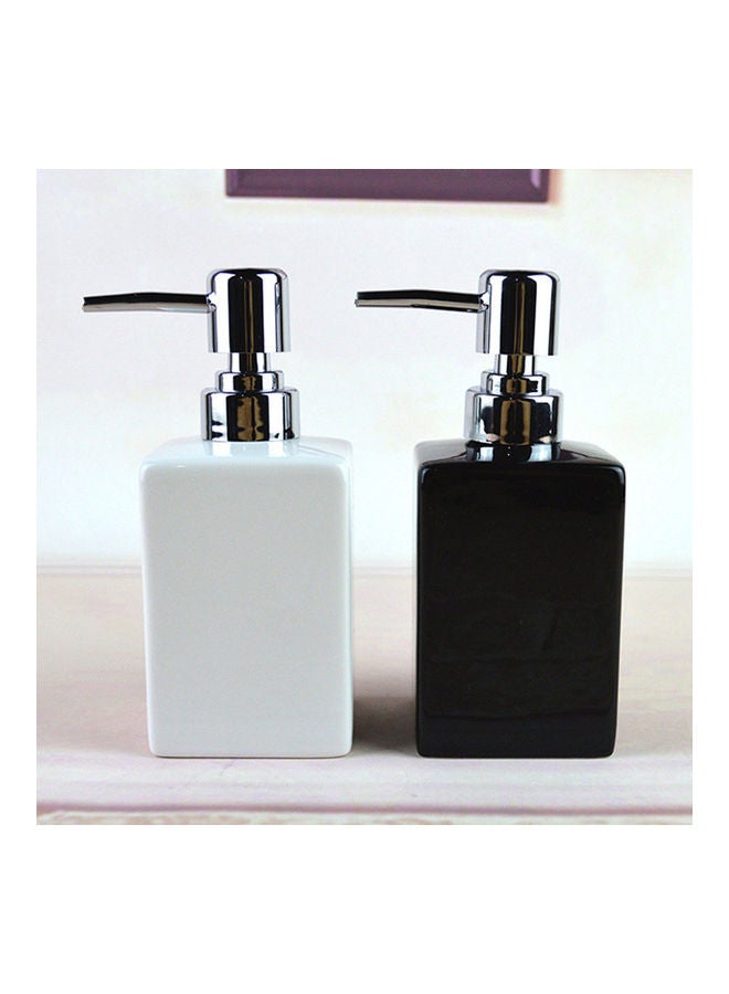 320ml Bathroom Kitchen Ceramic Lotion Liquid Soap Dispenser Bottle Container White 20*10*20cm  - Image 2