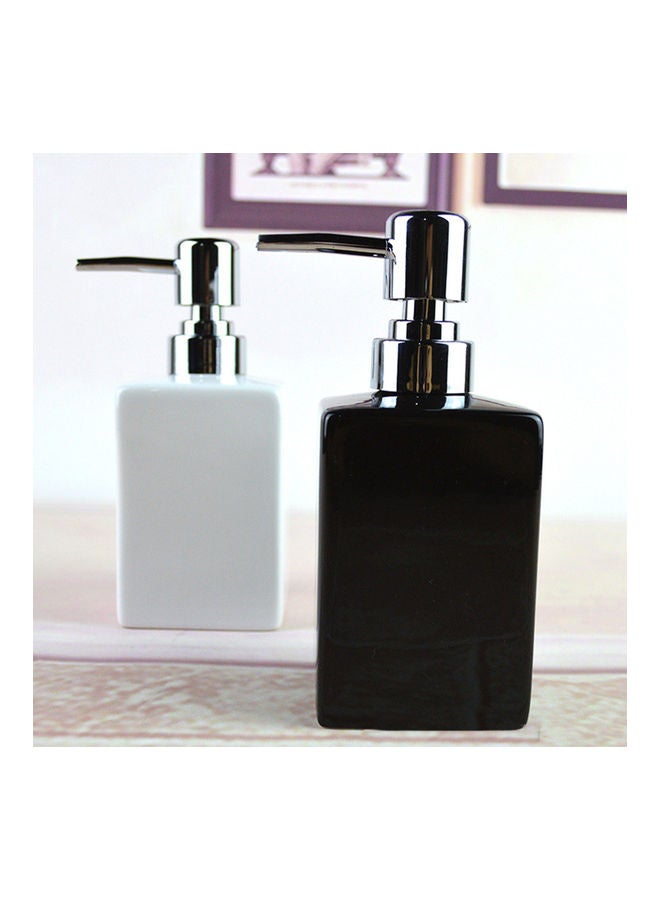 320ml Bathroom Kitchen Ceramic Lotion Liquid Soap Dispenser Bottle Container White 20*10*20cm  - Image 4