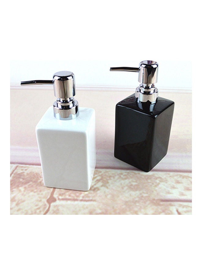 320ml Bathroom Kitchen Ceramic Lotion Liquid Soap Dispenser Bottle Container White 20*10*20cm  - Image 5