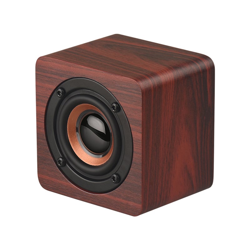 Q1 Mini Wooden Wireless Bluetooth Speaker V4767R_P Brown  - Image 1