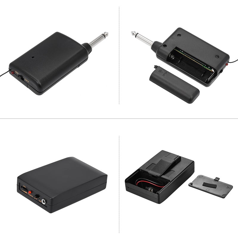 Mini Wireless Clip-on FM Microphone With Transmitter Receiver Black - Image 4