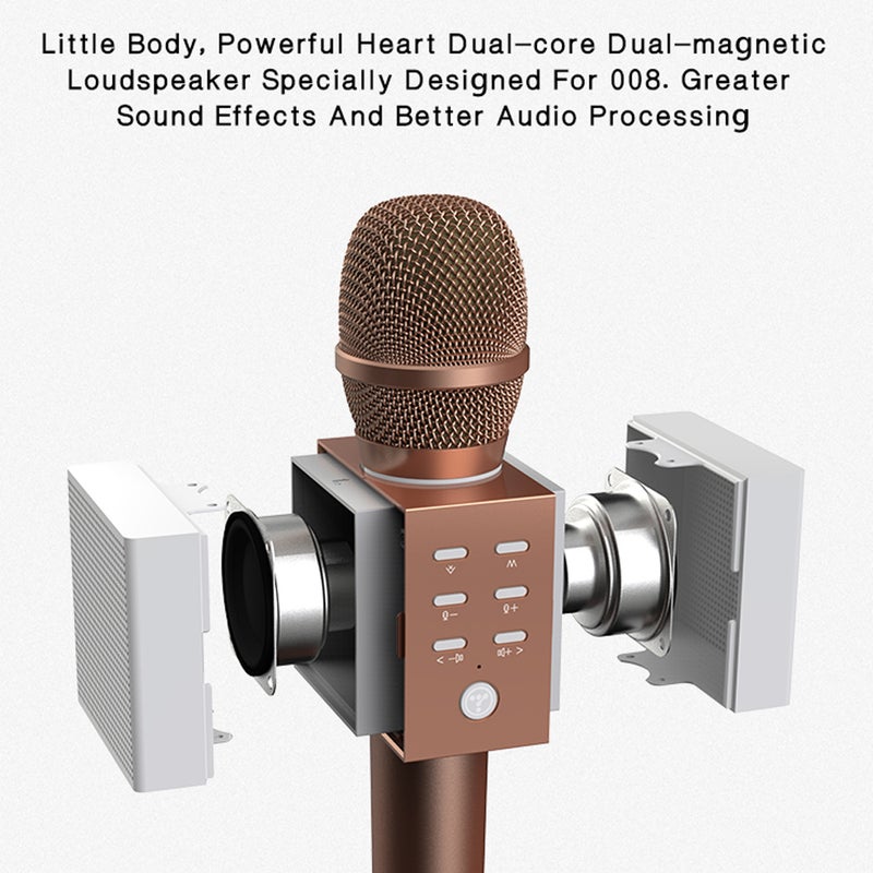 Wireless 2-In-1 Handheld Karaoke Microphone V4525RG_P Rose Gold - v1604917379/N41433468A_7