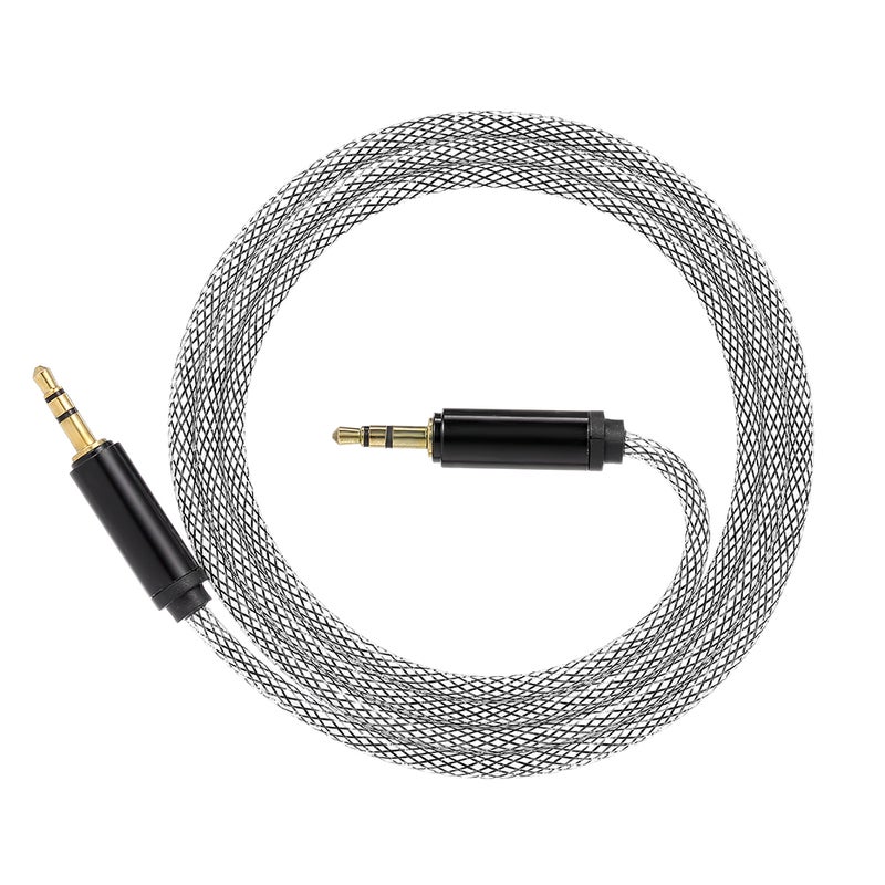 3.5 mm Jack Auxiliary Audio Cable For Car/Phone/Laptop V4424B_P Black  - Image 3