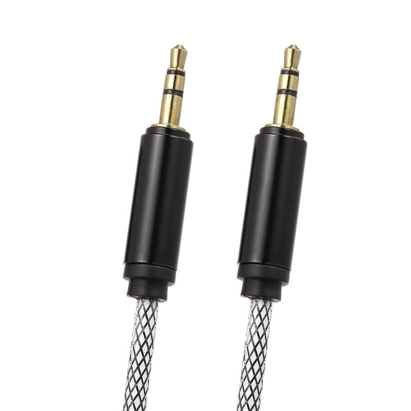 3.5 mm Jack Auxiliary Audio Cable For Car/Phone/Laptop V4424B_P Black  - Image 5