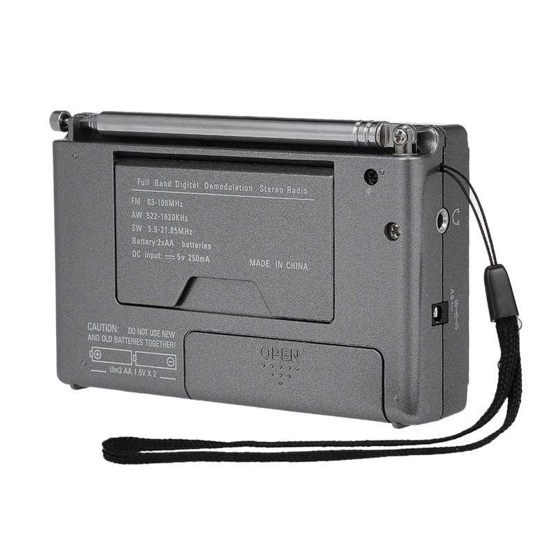 Generic - FM / AM / SW Multiband Digital Stereo Radio V4329_P Dark Grey - Image 1