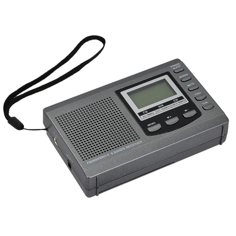 Generic - FM / AM / SW Multiband Digital Stereo Radio V4329_P Dark Grey - Image 1
