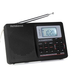 MW/FM/SW Stereo Pocket Digital Tuning Radio With Earphone V4103_P Black - v1604917410/N41433495A_7