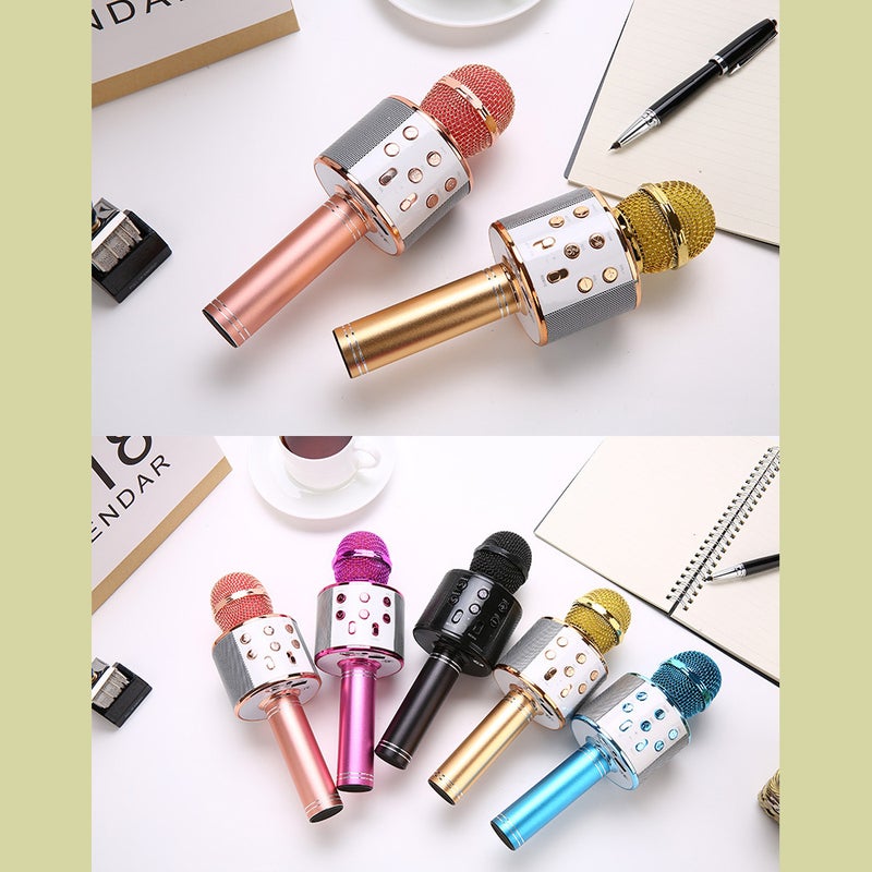 WS-858 Wireless Handheld Karaoke Microphone PAA2385RG_P Rose Gold - Image 4