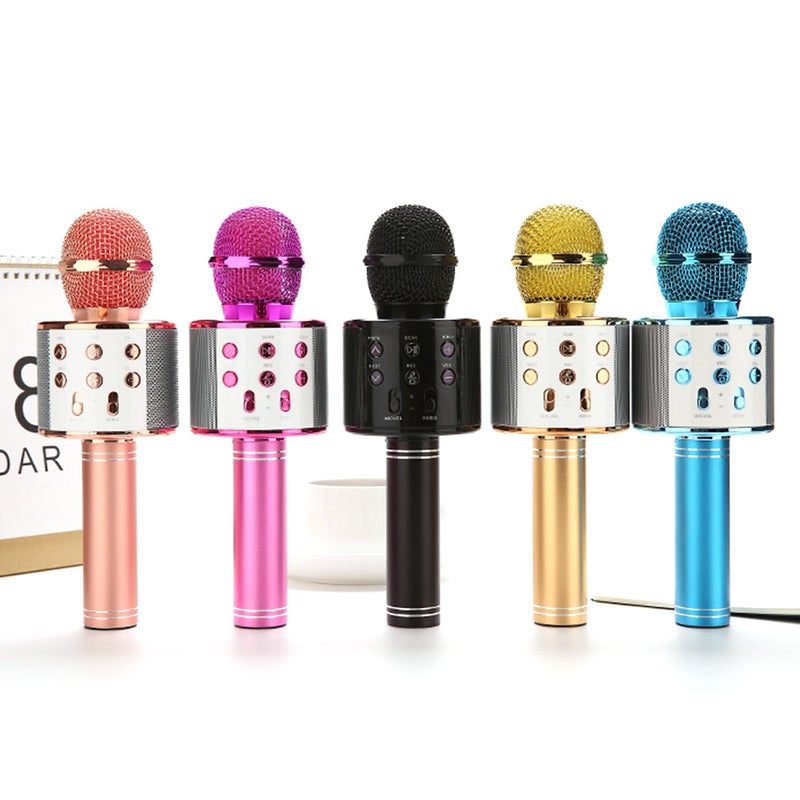 Generic - WS-858 Wireless Handheld Karaoke Microphone PAA2385B_P Black - Image 1