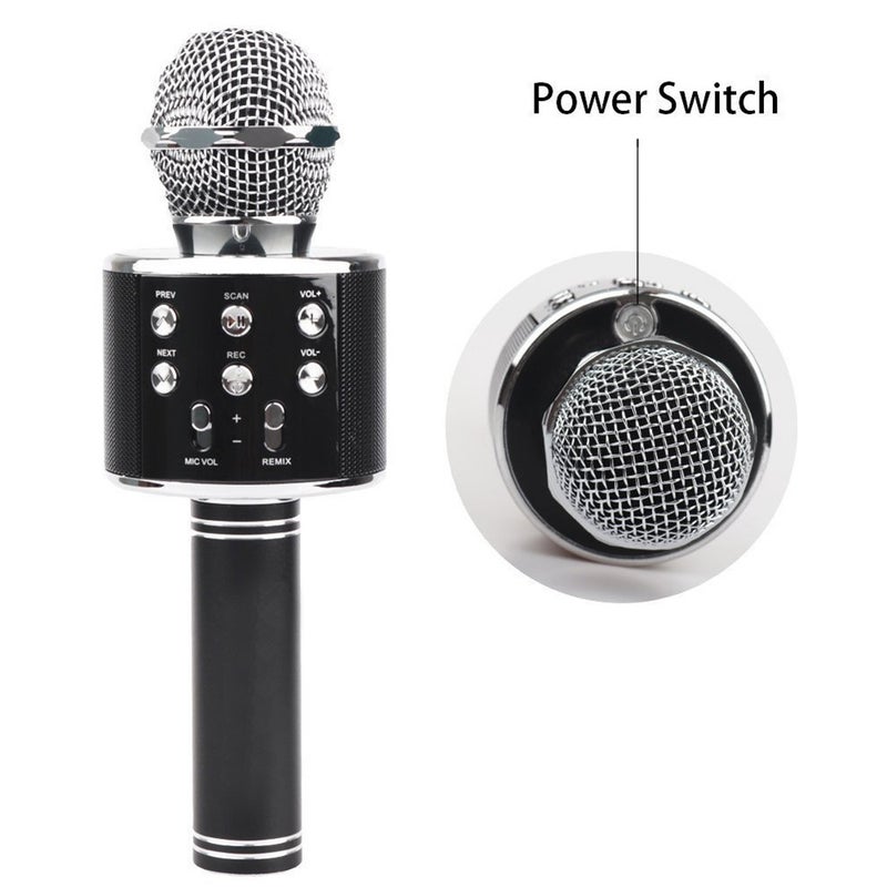 WS-858 Wireless Handheld Karaoke Microphone PAA2385G_P Gold - Image 2
