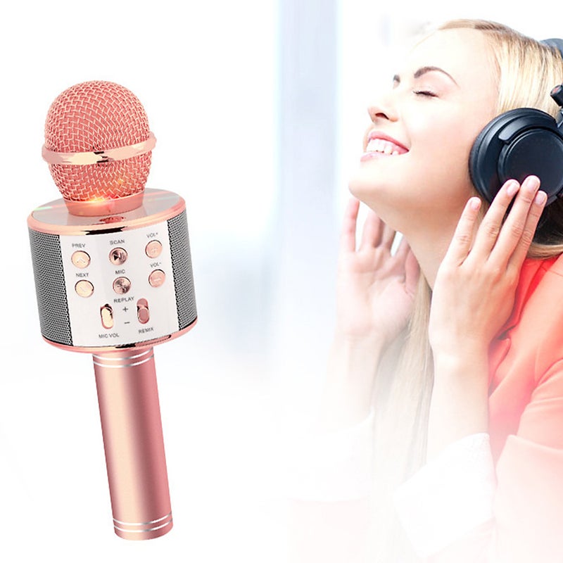 Generic - WS-858 Wireless Handheld Karaoke Microphone PAA2385P_P Pink - Image 1
