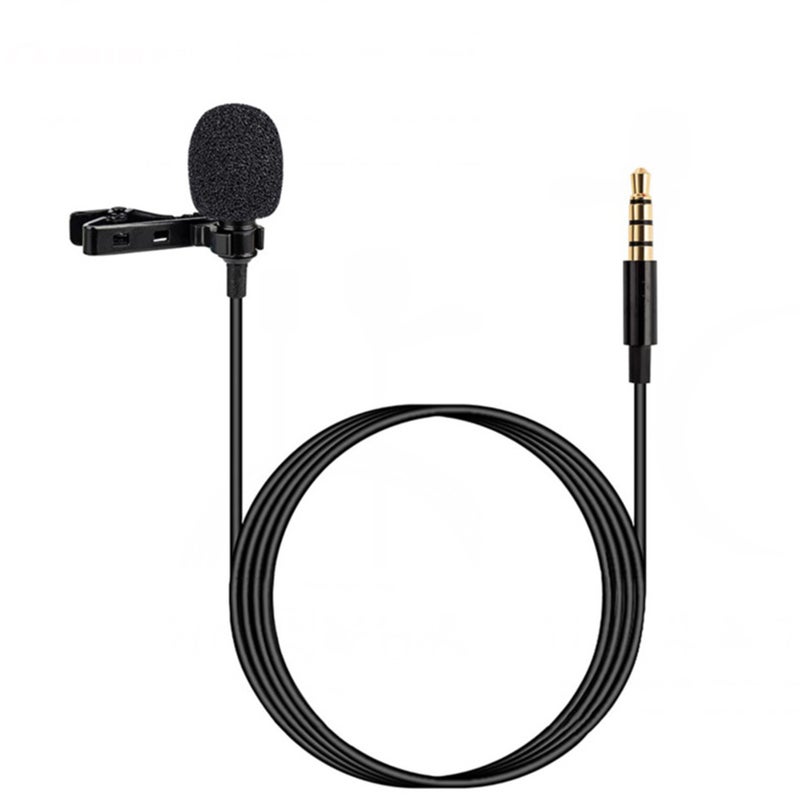 Mini Hanging Anti-Interference Wind Muff 3.5mm Microphone PAE0651-3_P Black - Image 1